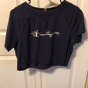Champion fringe crop top